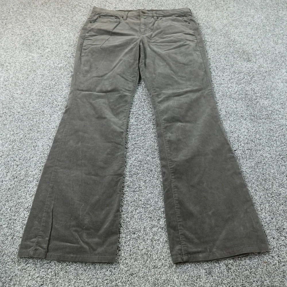 Ralph Lauren Pants Womens 12 Brown Corduroy Classic Boot Cut High Rise Stretch